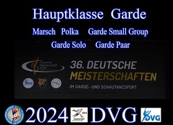 36.Deutsche  Meisterschaft Hauptklasse Gardetänze